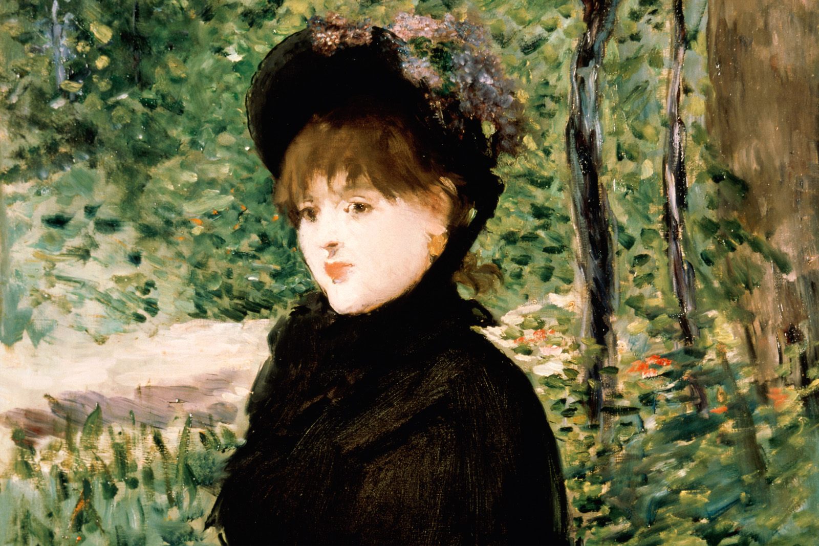 The stroll (1880) - Edouard Manet Tablo