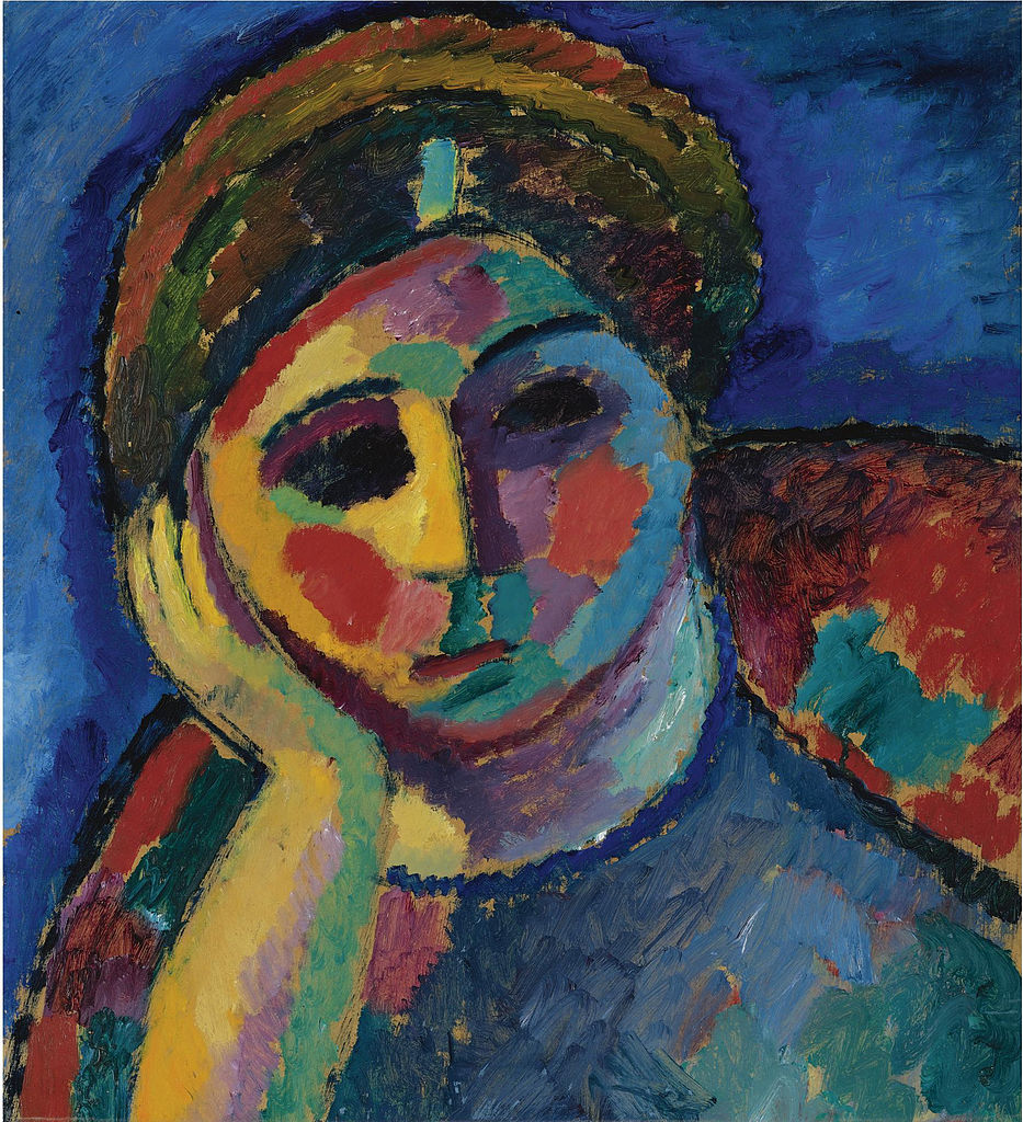 The thinking woman (1912) - Alexej von Jawlensky Tablo