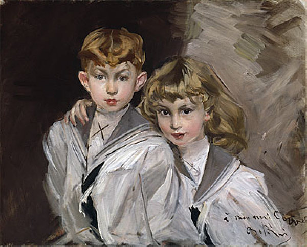 The two children - Giovanni Boldini Tablo