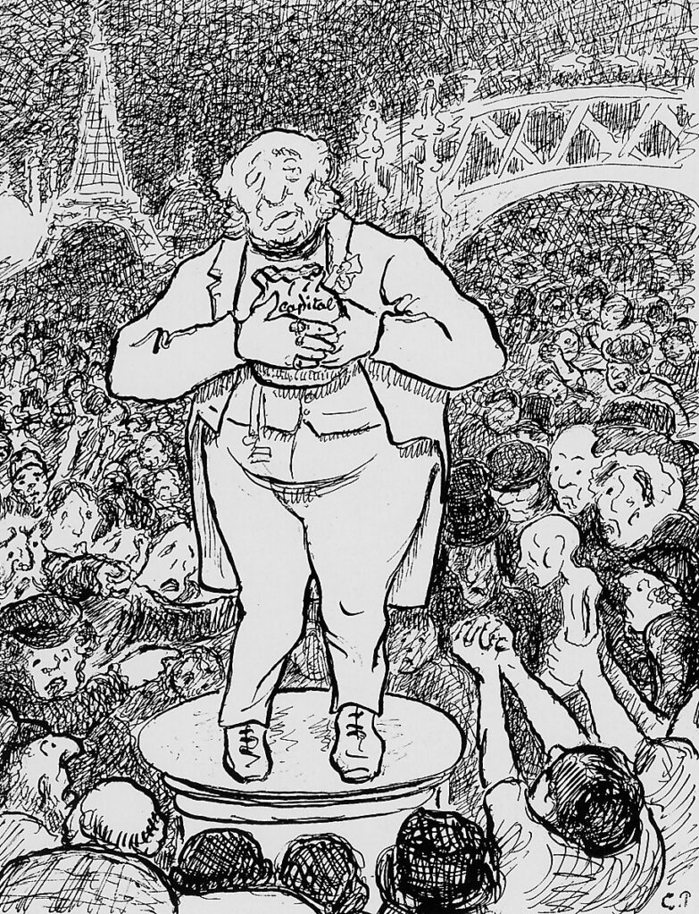 The war of haves and have nots - Camille Pissarro Tablo