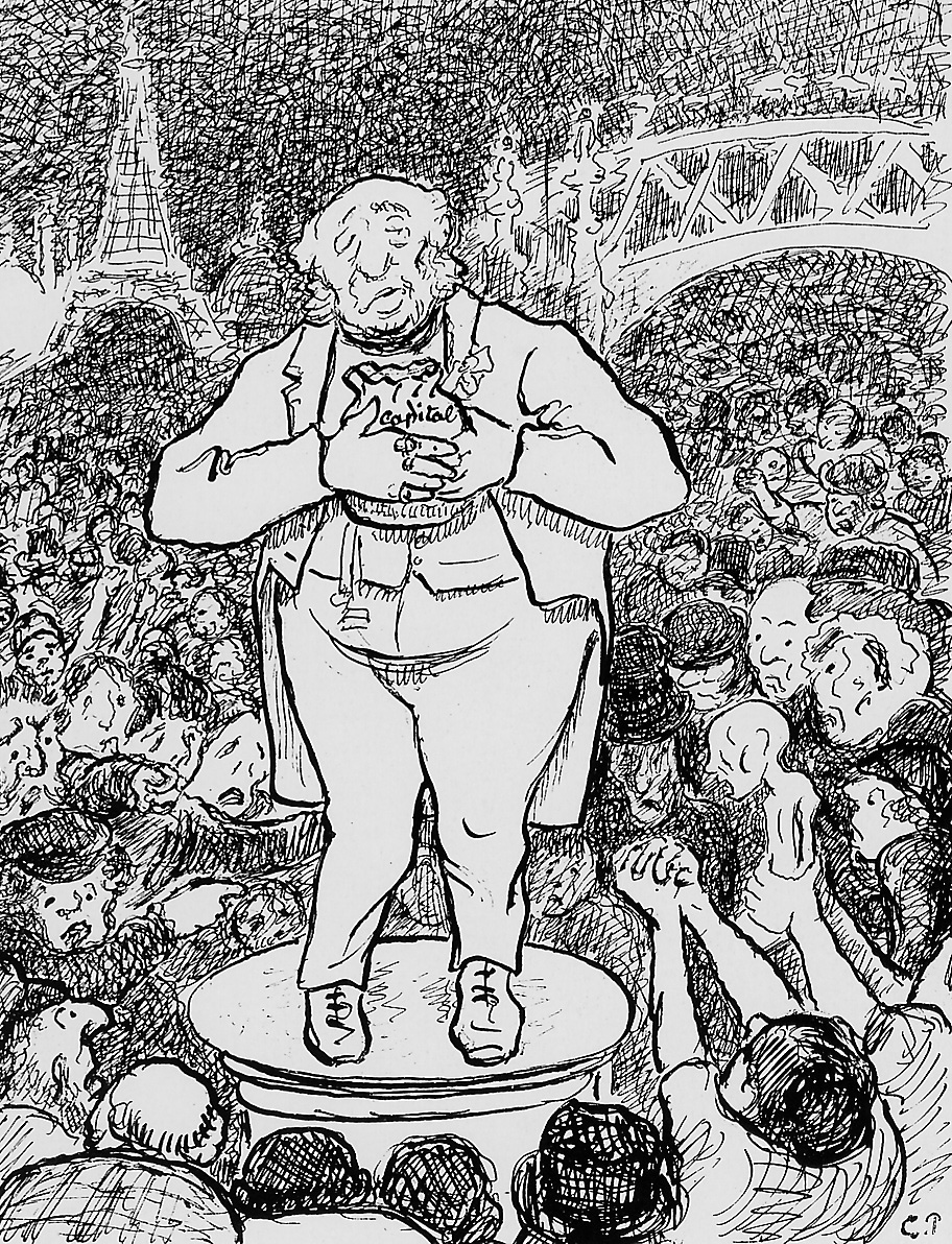 The war of haves and have nots - Camille Pissarro Tablo