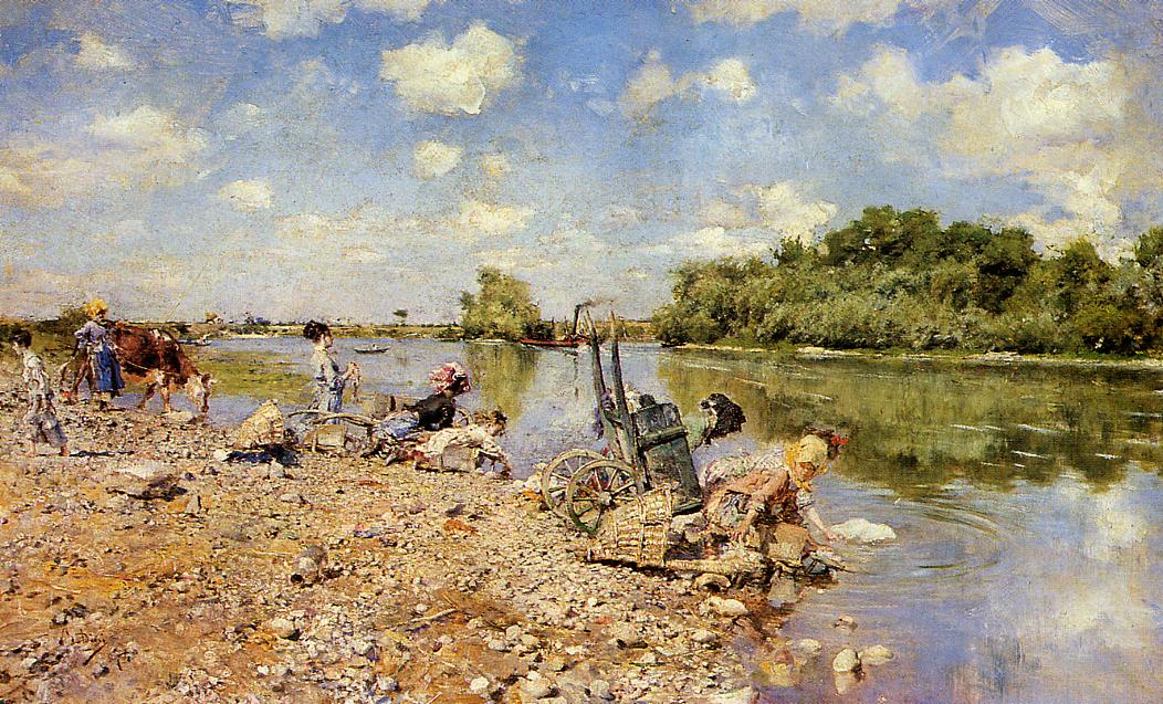 The washerwomen (1874) - Giovanni Boldini Tablo