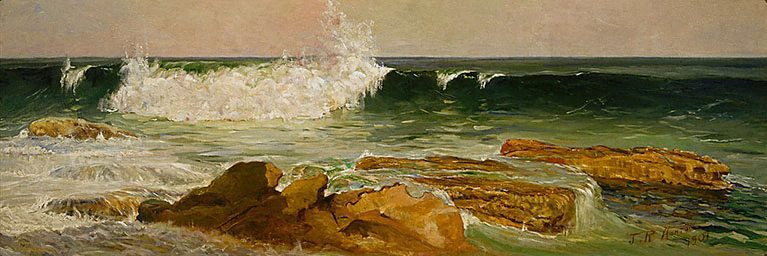 The wave (1901) - Julian Ashton Tablo