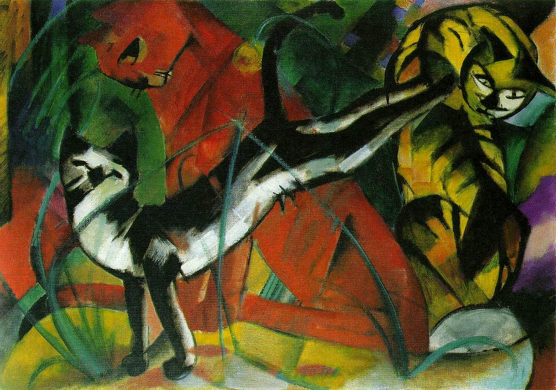 Three Cats (1913) - Franz Marc Tablo