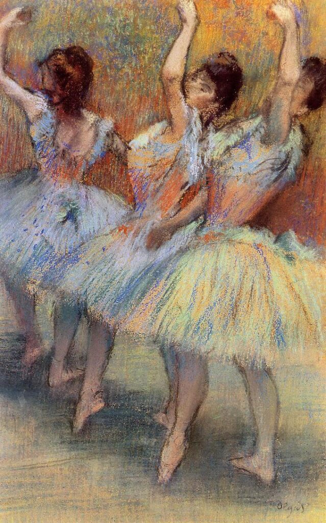 Three Dancers (1888) – Edgar Degas Tablo