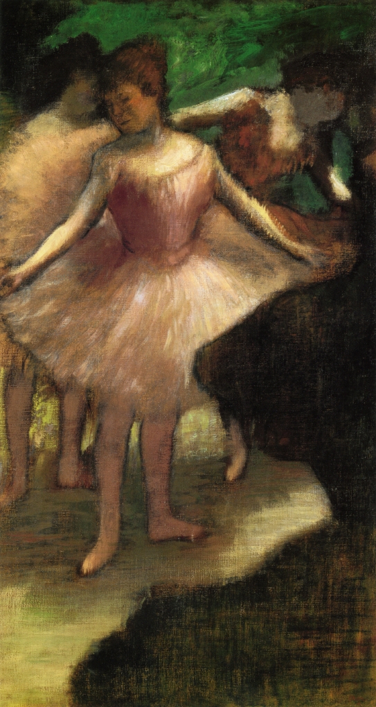 Three Dancers in Pink (1886) - Edgar Degas Tablo