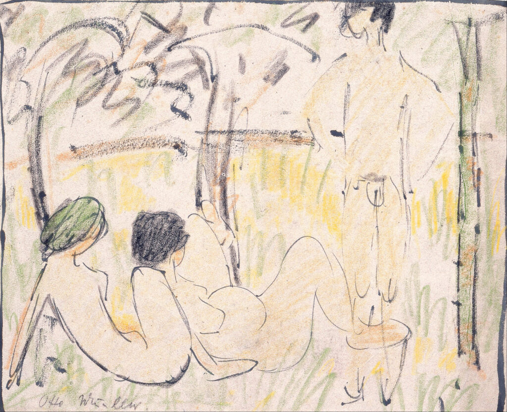 Three Nudes (1910) - Otto Mueller Tablo