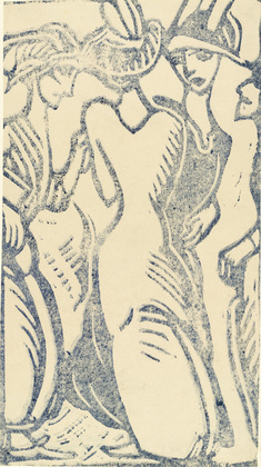 Three Women (1912) - Christian Rohlfs Tablo