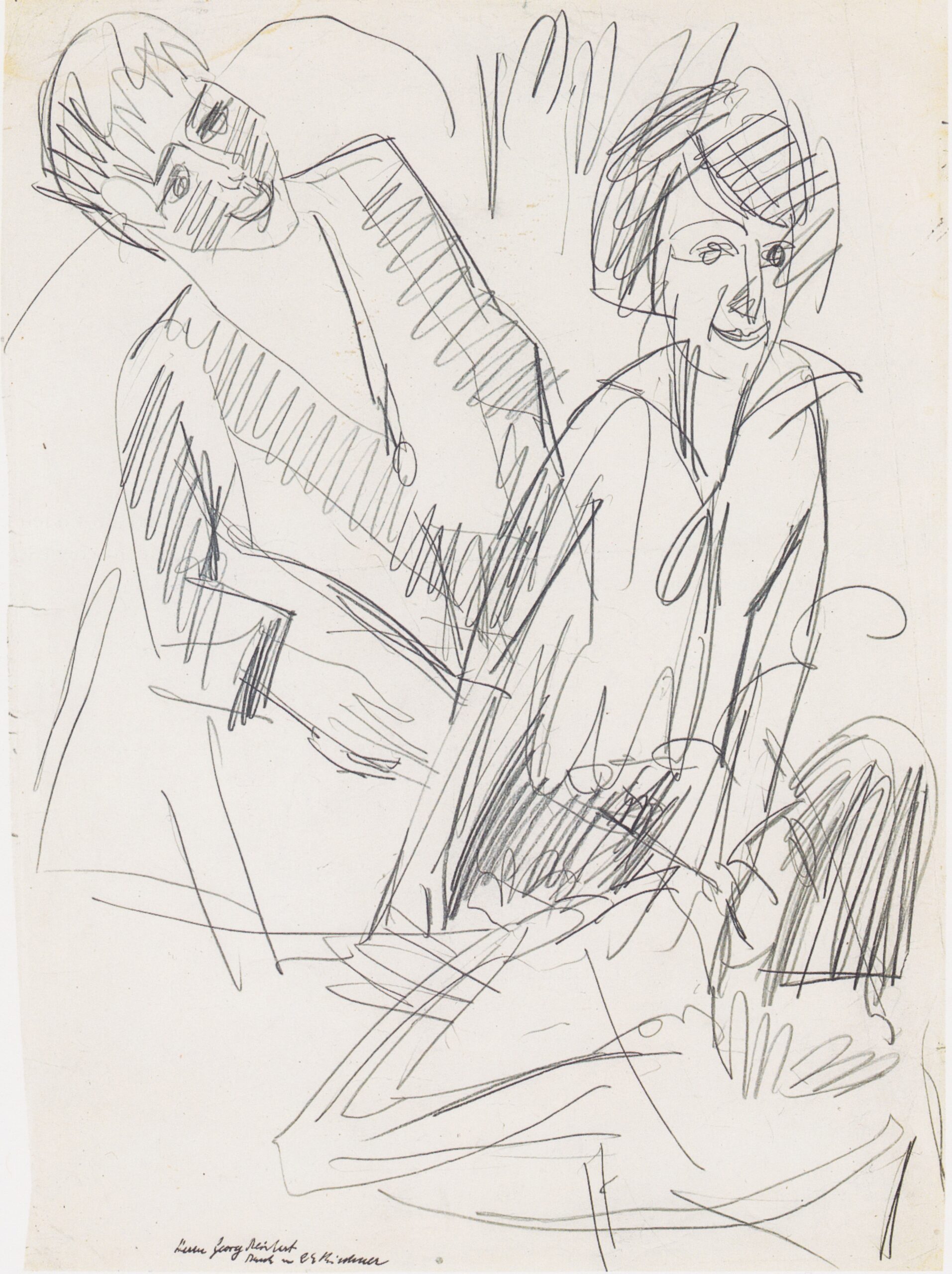 Three Women (1913) - Ernst Ludwig Kirchner Tablo