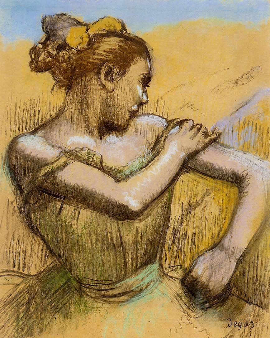 Torso of a Dancer (1899) - Edgar Degas Tablo