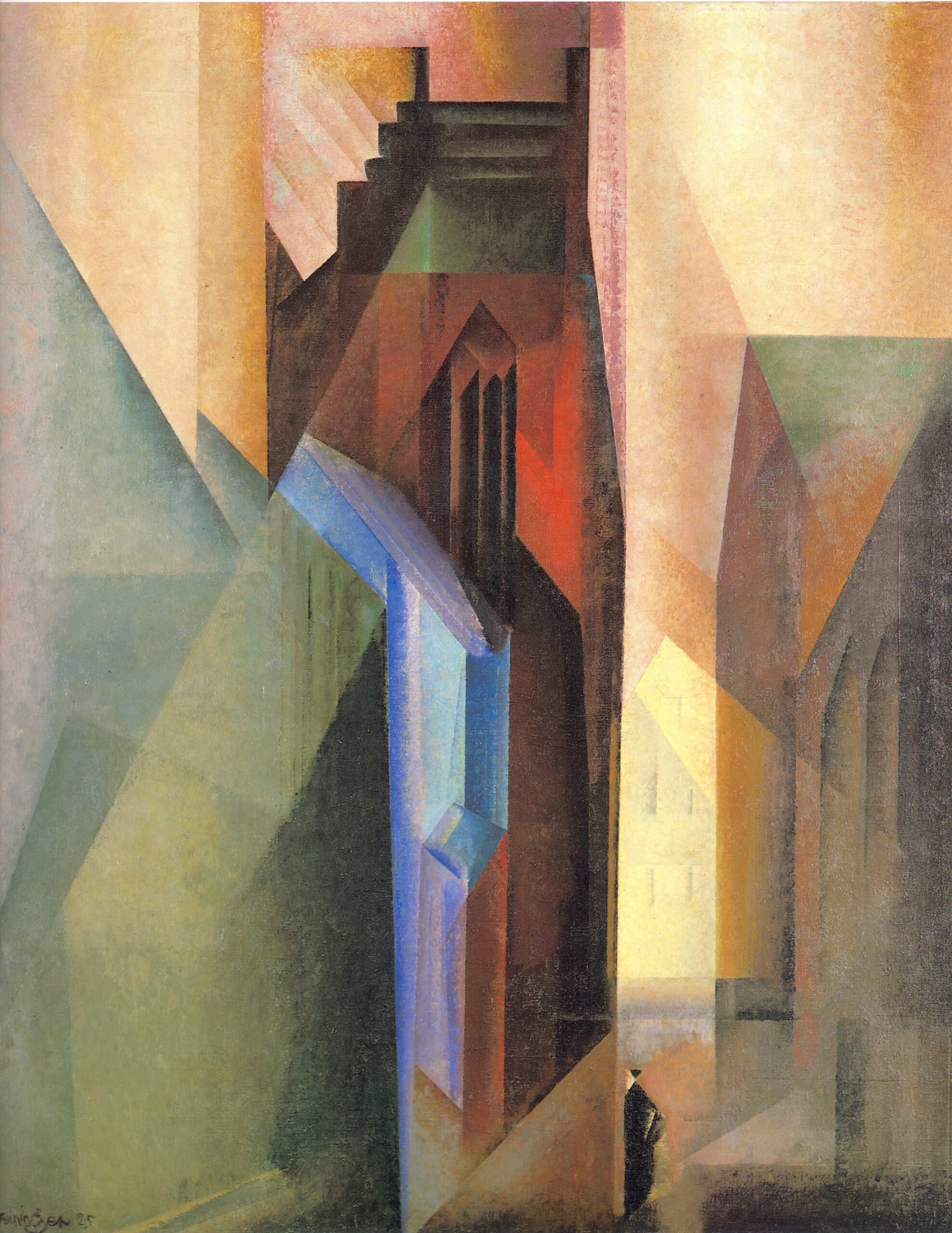 Torturm II (1925) - Lyonel Feininger Tablo