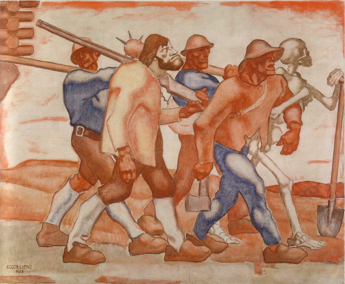 Totentanz, Vierte Fassung (1915) - Albin Egger-Lienz Tablo