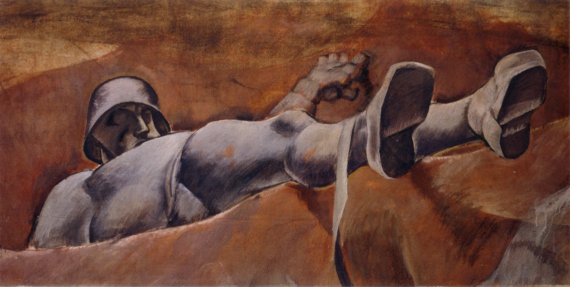 Toter Soldat (1918) - Albin Egger-Lienz Tablo