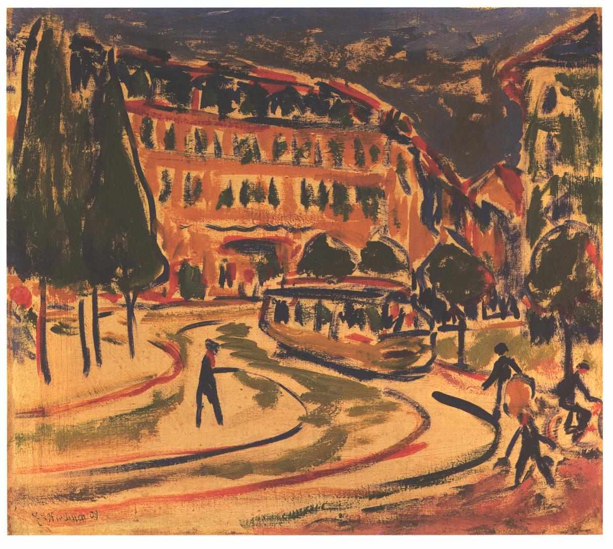 Tramway in Dresden - Ernst Ludwig Kirchner Tablo
