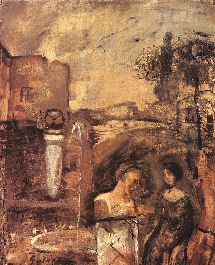Transcience (1912) - Lajos Gulácsy Tablo
