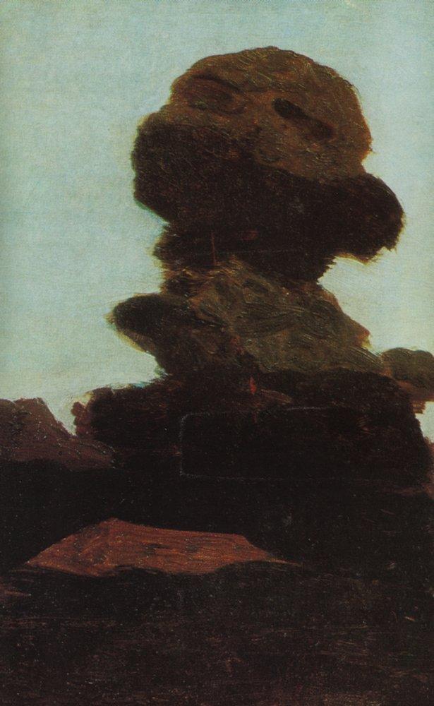 Tree against the evening sky (1895) - Arkhip Kuindzhi Tablo