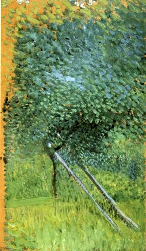 Tree with Ladder (1907) - Richard Gerstl Tablo