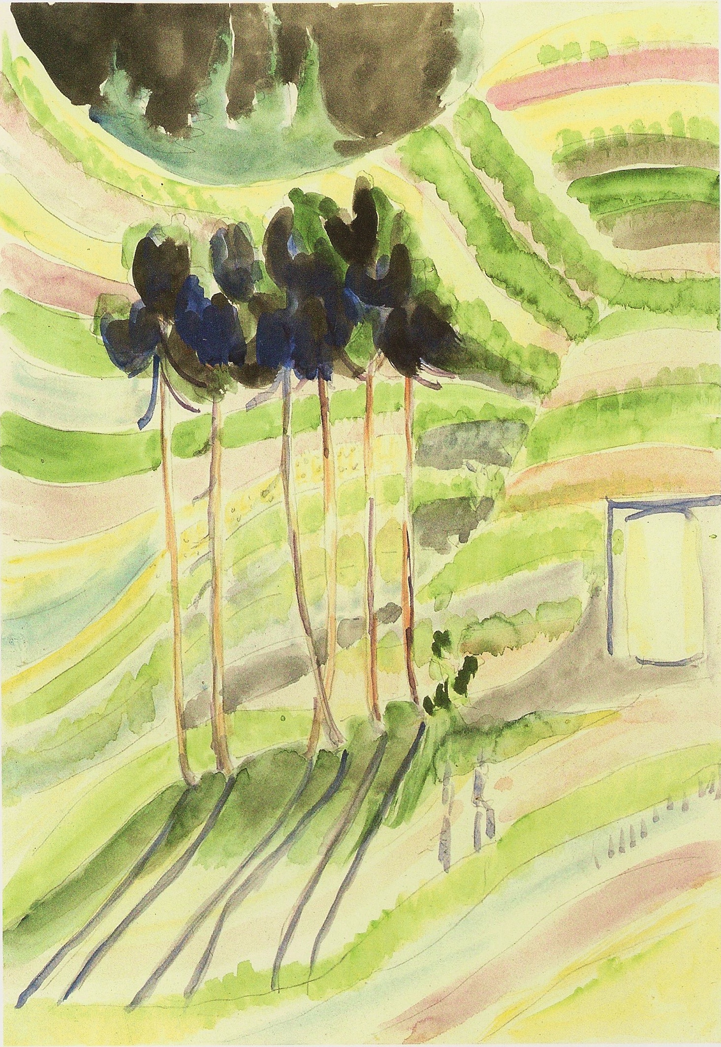 Trees (1935) - Ernst Ludwig Kirchner Tablo