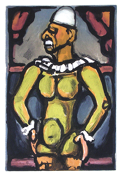 Triste Os from Cirque de l'Etoile Filante (1934) - Georges Rouault Tablo