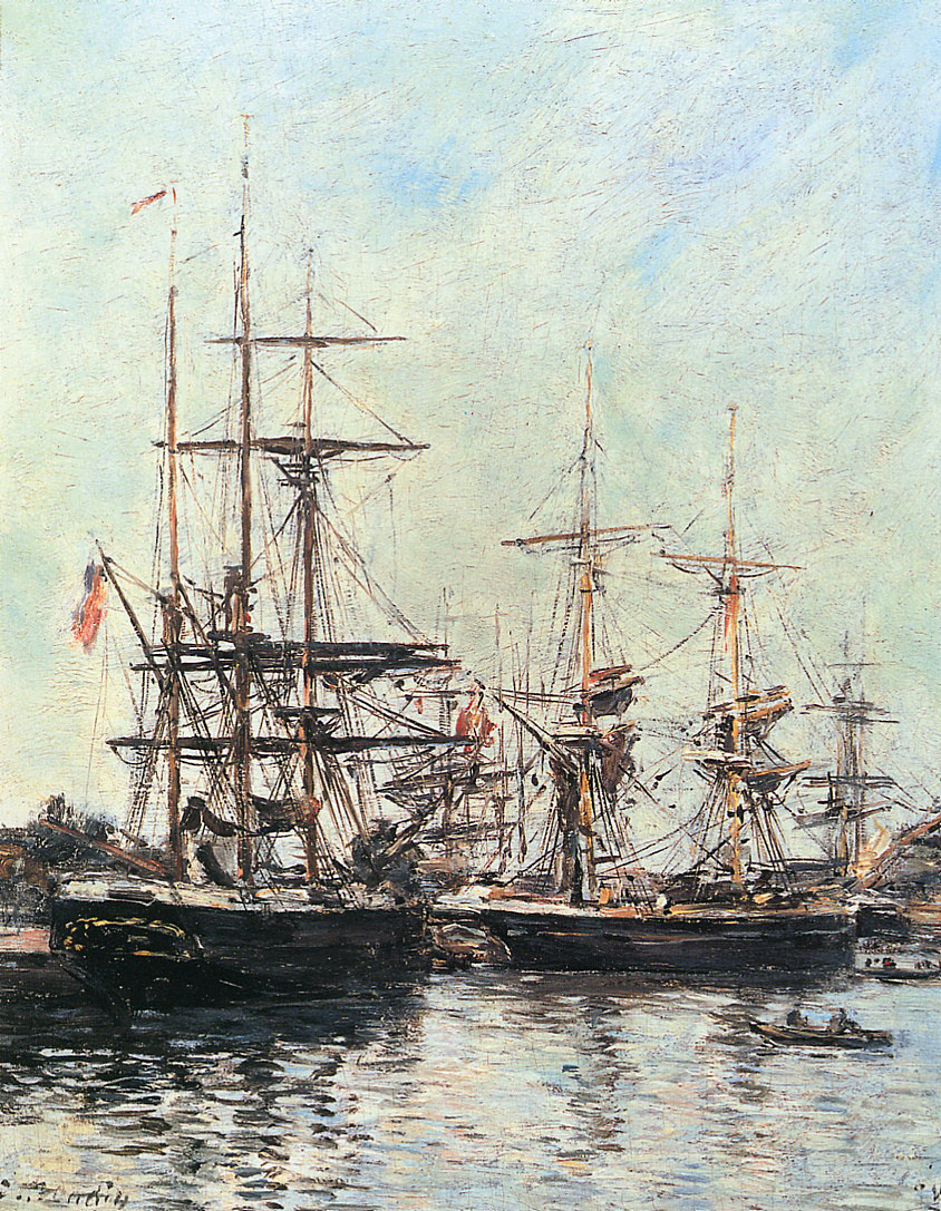 Trouville (1879) - Eugène Boudin Tablo