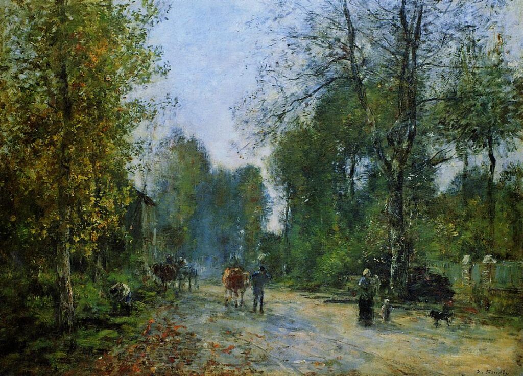 Trouville, Le Chemin de la Corderie (1878) – Eugène Boudin Tablo