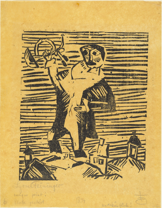 Trumpeter (Trompeter) (1918) - Lyonel Feininger Tablo