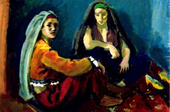Turk Women - Iosif Iser Tablo