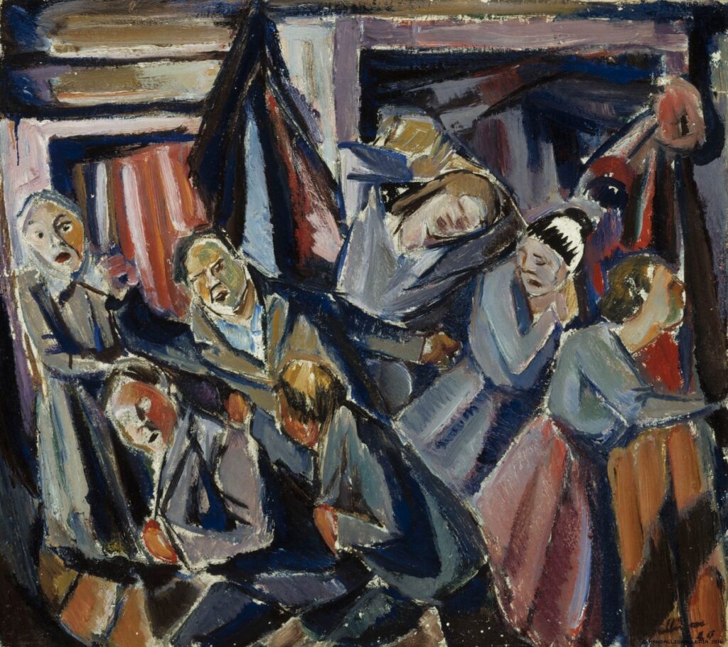 Tutkielma Tappeluun III (1920) - Tyko Sallinen Tablo