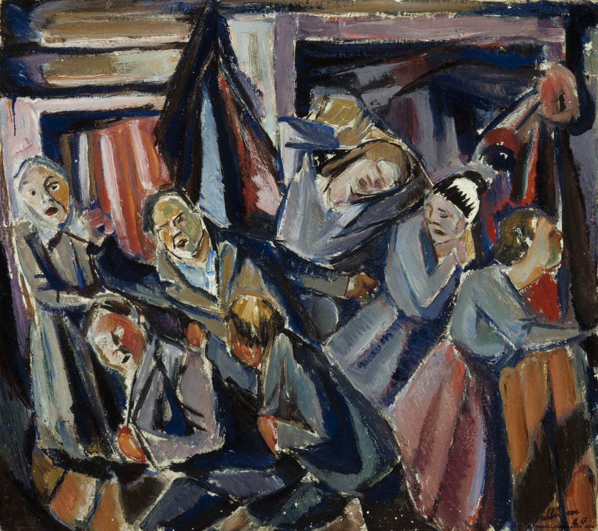 Tutkielma Tappeluun III (1920) - Tyko Sallinen Tablo