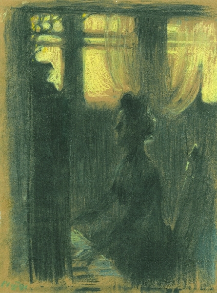 Twilight (1900) - Mstislav Dobuzhinsky Tablo