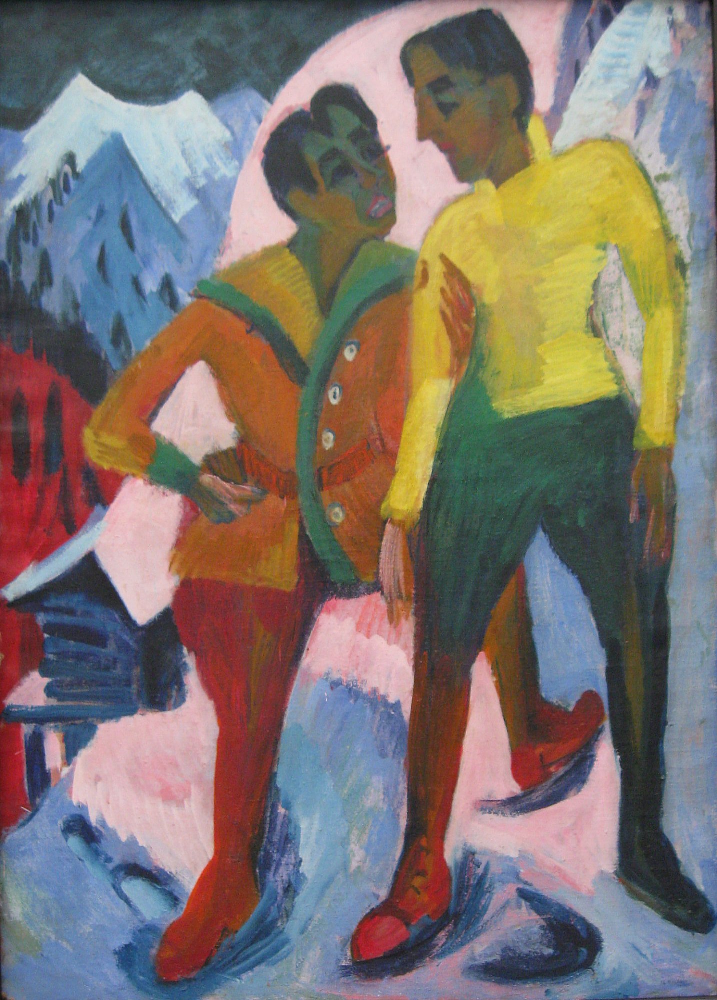 Two Brothers (1921) - Ernst Ludwig Kirchner Tablo