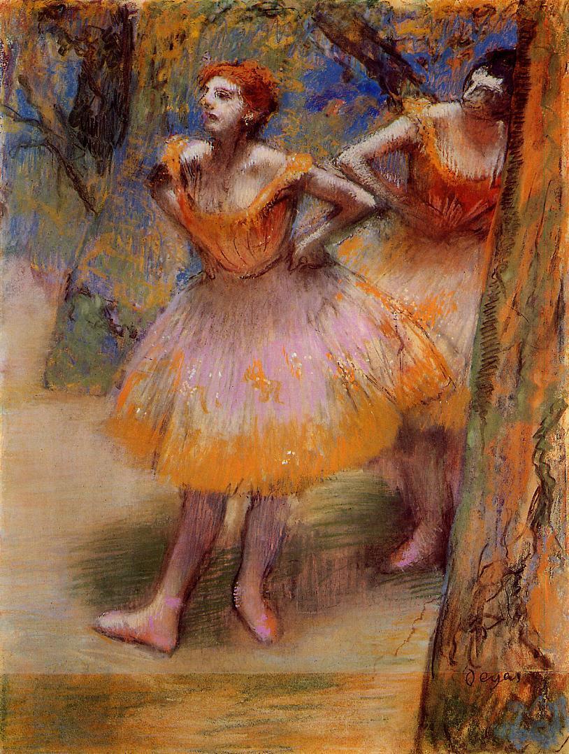 Two Dancers (1893) - Edgar Degas Tablo