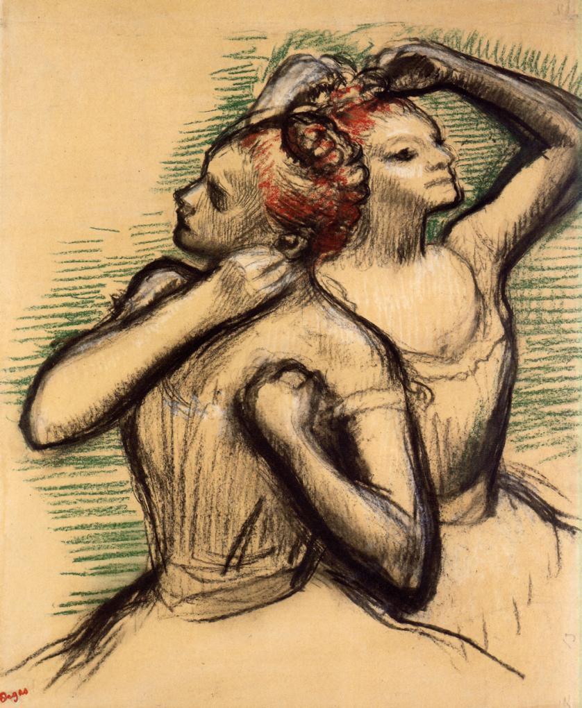Two Dancers (1897) - Edgar Degas Tablo
