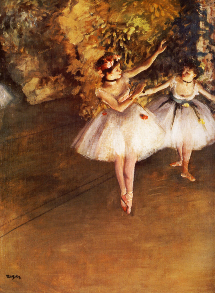 Two Dancers on Stage (1877) – Edgar Degas Tablo