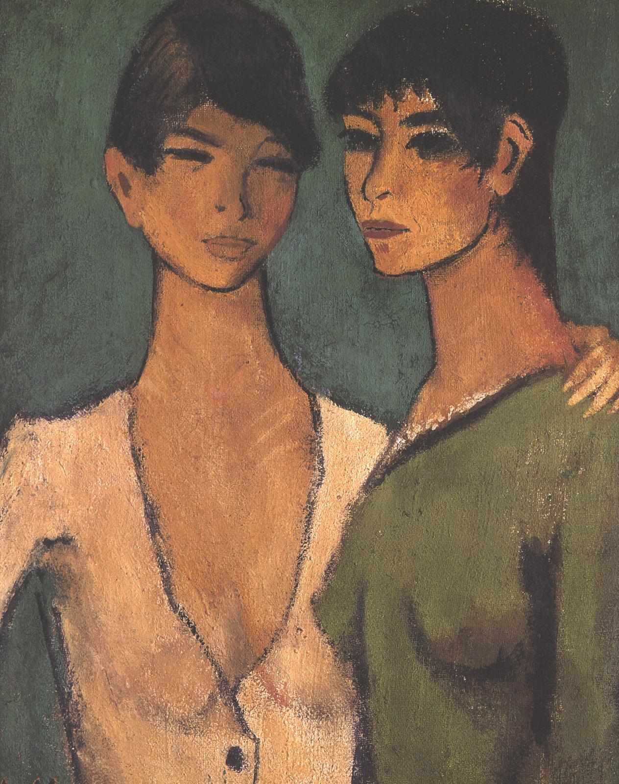 Two Sisters - Otto Mueller Tablo