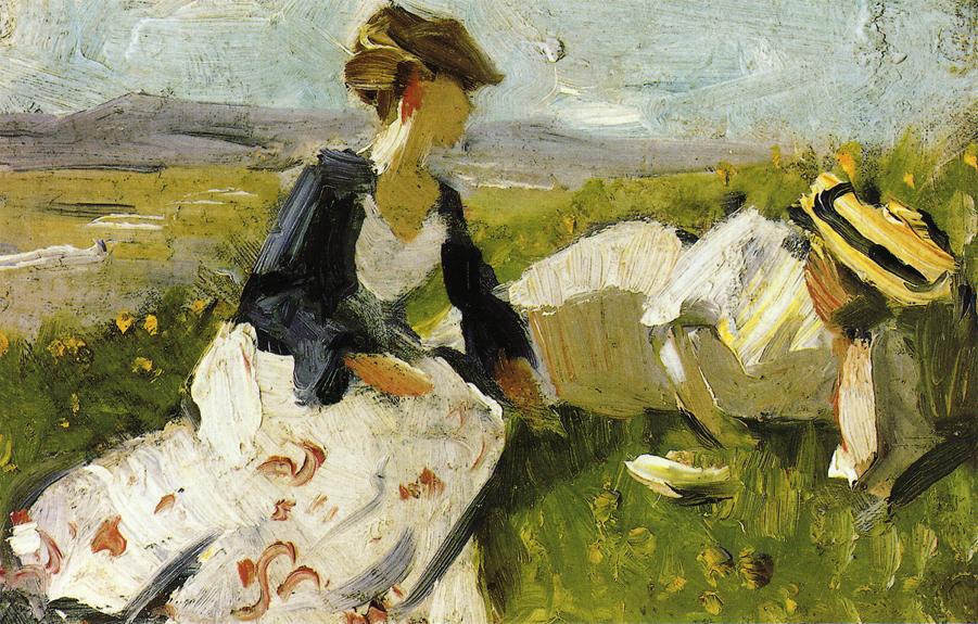 Two Women on the Hillside (1906) - Franz Marc Tablo