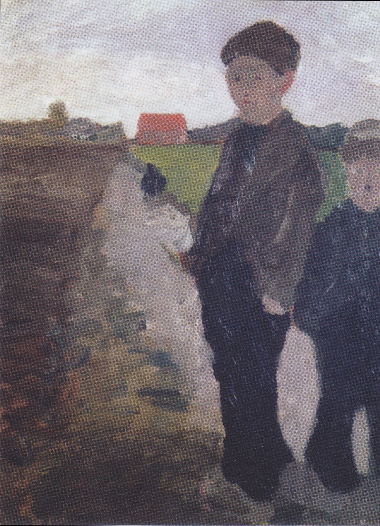 Two boys on Moorkanal (1900) - Paula Modersohn-Becker Tablo