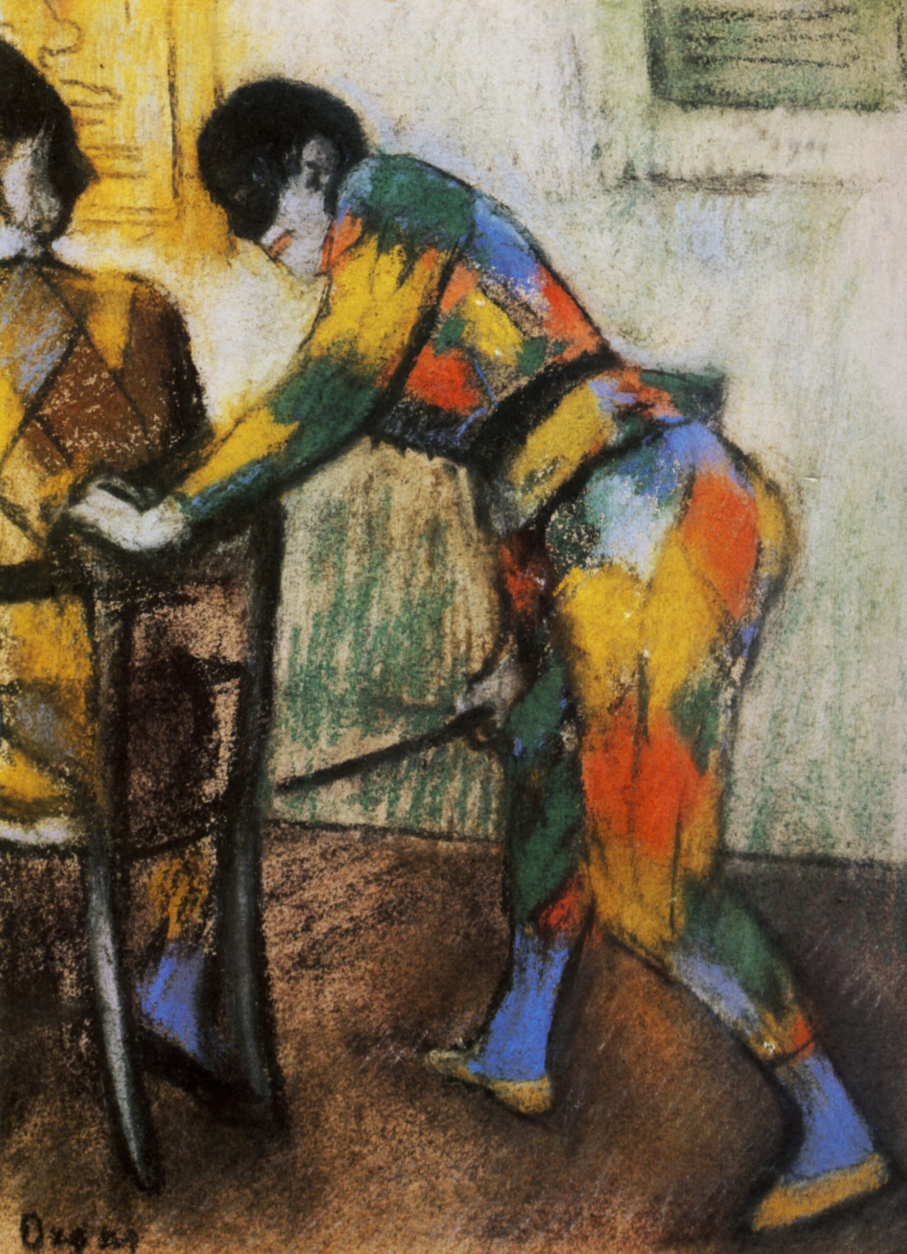 Two harlequins (1886) - Edgar Degas Tablo