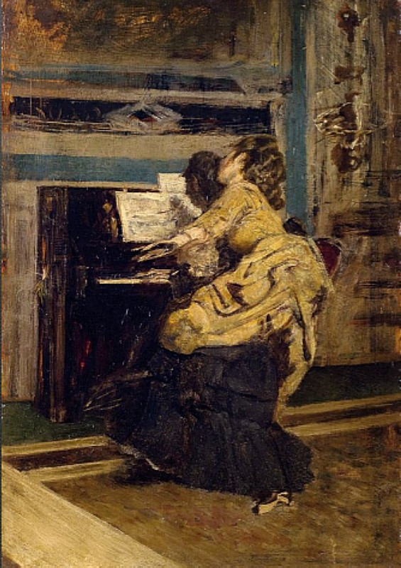 Two women at the piano - Giovanni Boldini Tablo