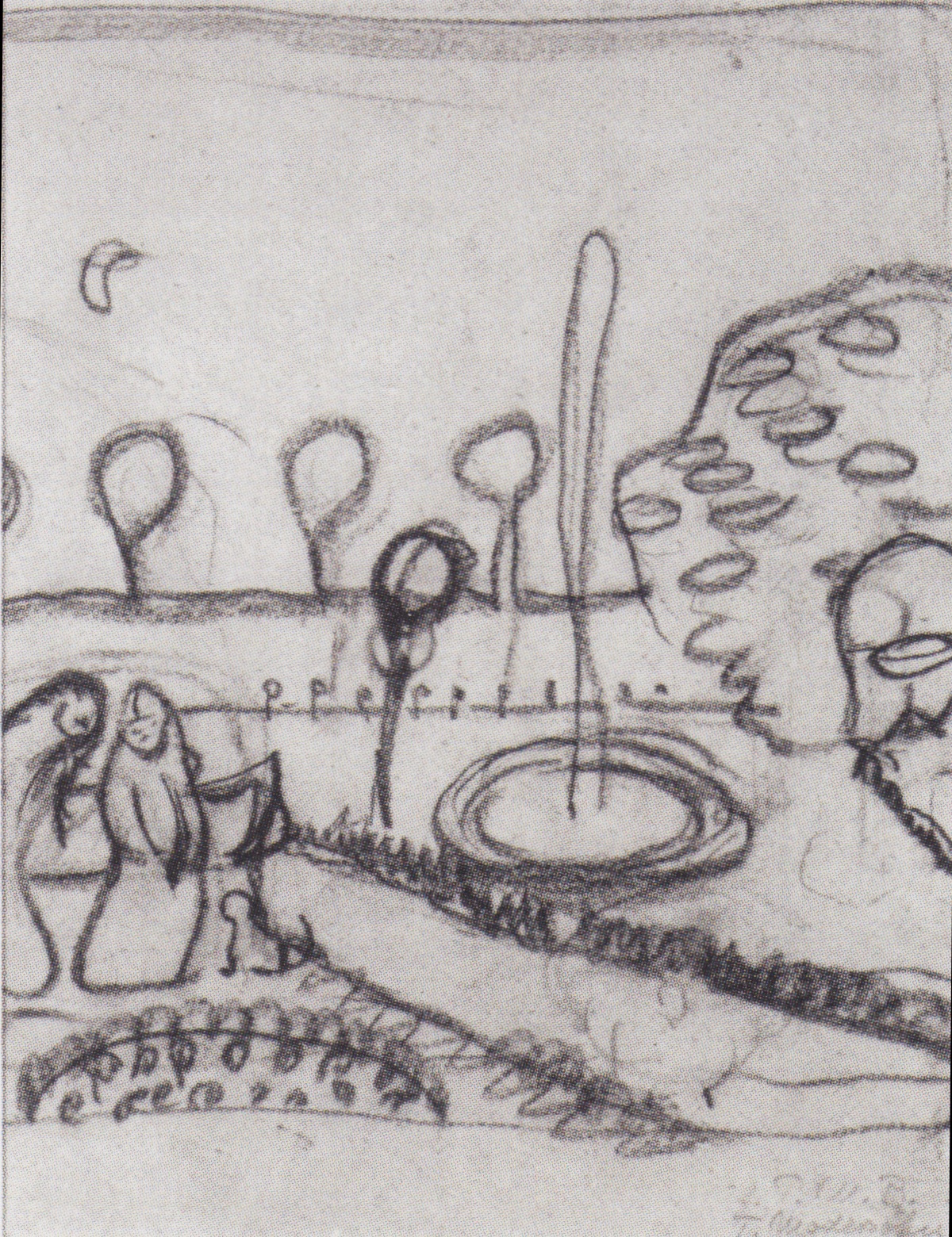 Two women in the garden with fountain (1905) - Paula Modersohn-Becker Tablo