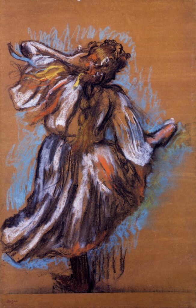 Ukrainian Dancers (1895) - Edgar Degas Tablo