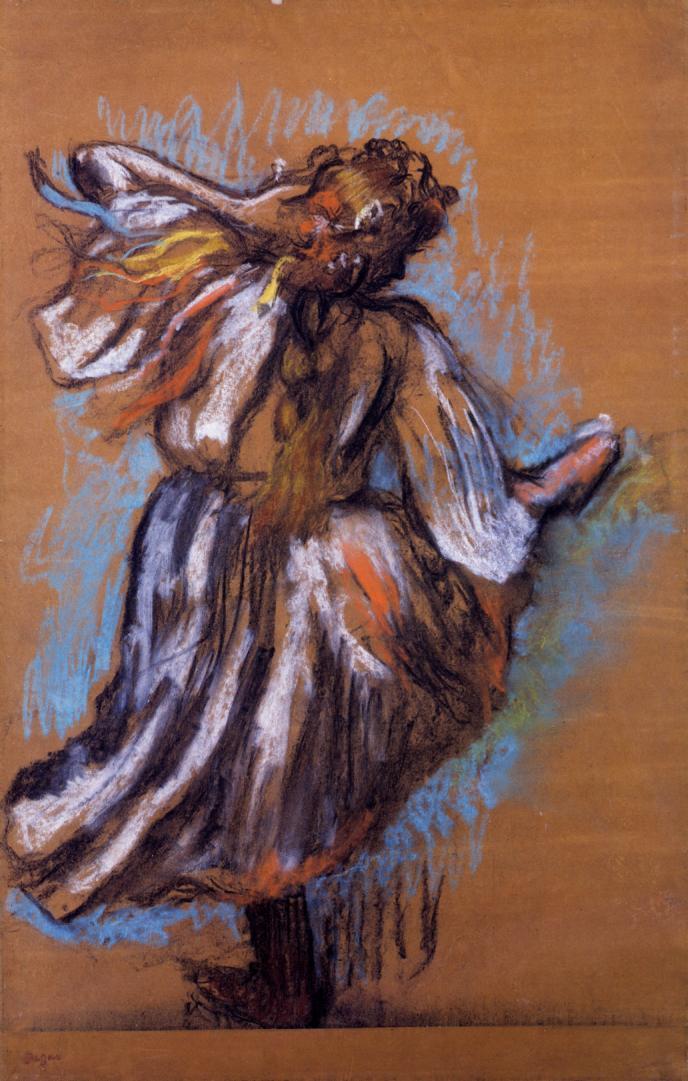 Ukrainian Dancers (1895) - Edgar Degas Tablo