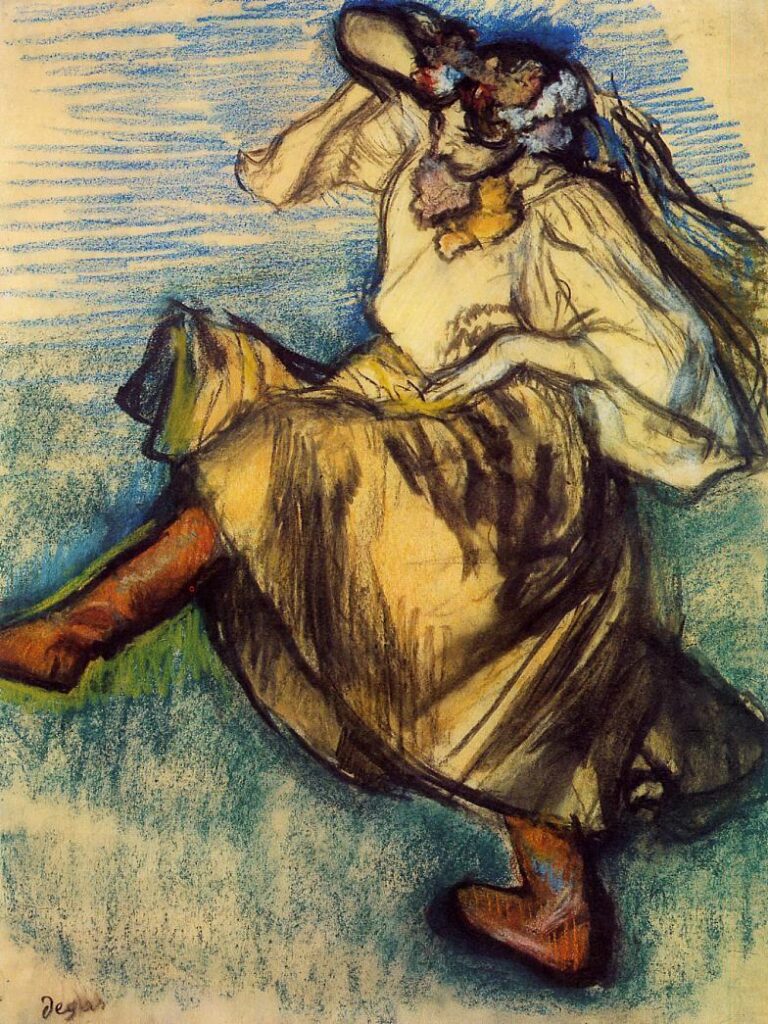 Ukrainian Dancers (1899) - Edgar Degas Tablo
