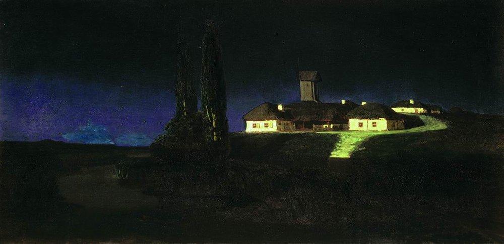 Ukrainian Night (1876) - Arkhip Kuindzhi Tablo