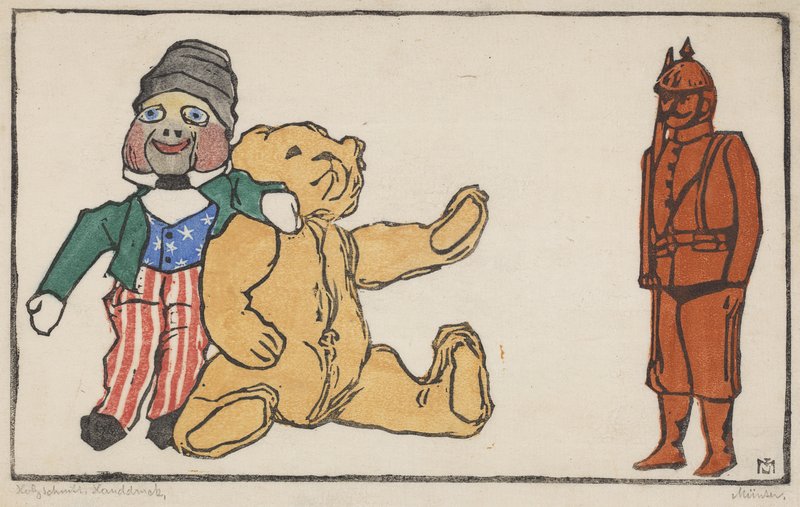 Uncle Sam And Company (Toy #3) (1908) - Gabriele Münter Tablo