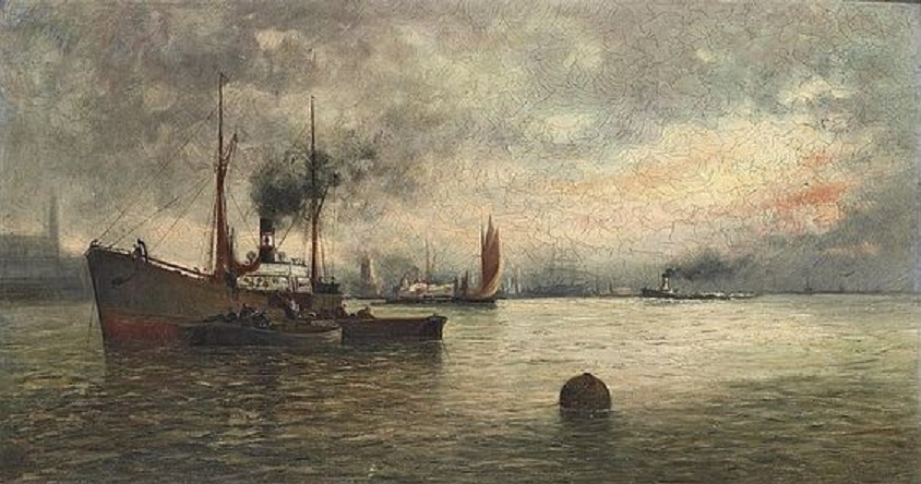 Unloading cargo - Ioannis Altamouras Tablo