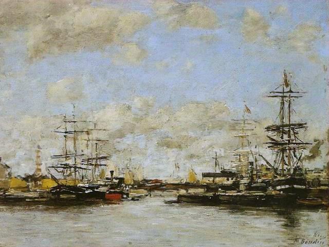 Untitled (1885) - Eugène Boudin Tablo