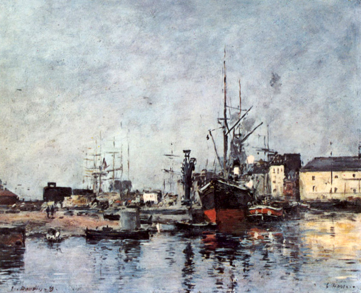 Untitled (1889) - Eugène Boudin Tablo