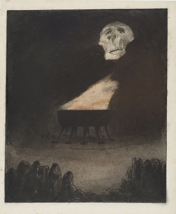 Untitled (The Eternal Flame) (1900) - Alfred Kubin Tablo
