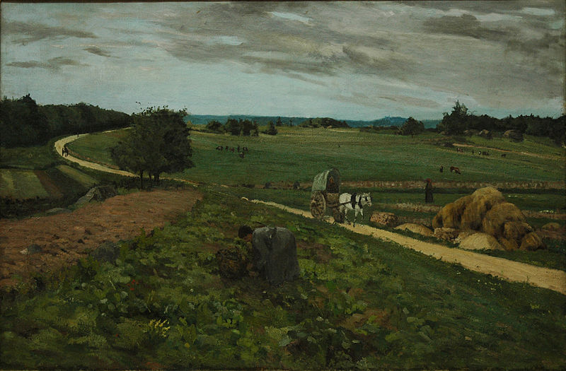 Untitled (View of a Field) - Ion Andreescu Tablo